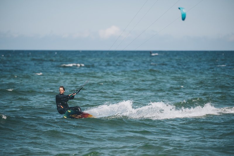 Ubezpieczony sprzęt do kitesurfingu i nurkowania