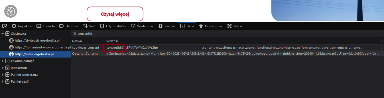 Consent ID Firefox