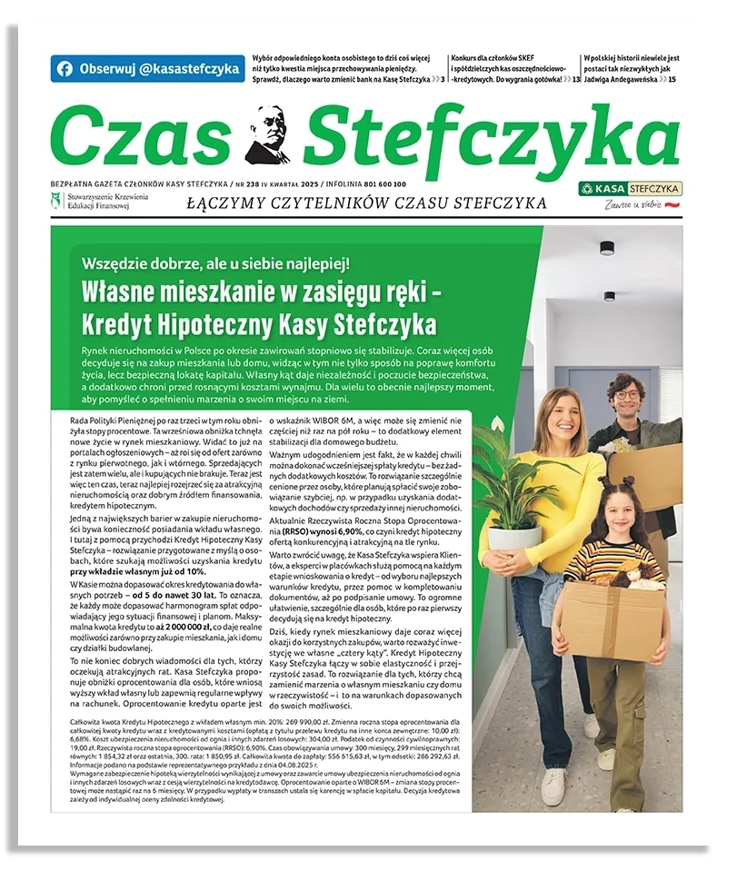 Okładka czasopisma „Czas Stefczyka” IV kwartał 2025