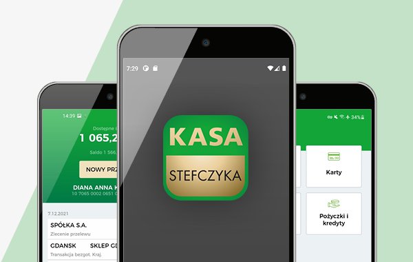 Nowa aplikacja mobilna - Kasa Stefczyka Online. Slider.